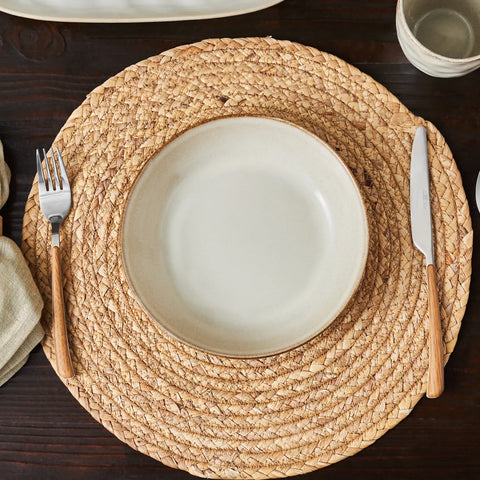 Karaca Aria Reactive Glaze, diep bord, 20 cm, beige