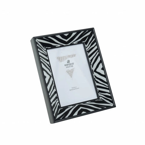 Karaca Home Wild Touch, zebra fotolijst, zwart