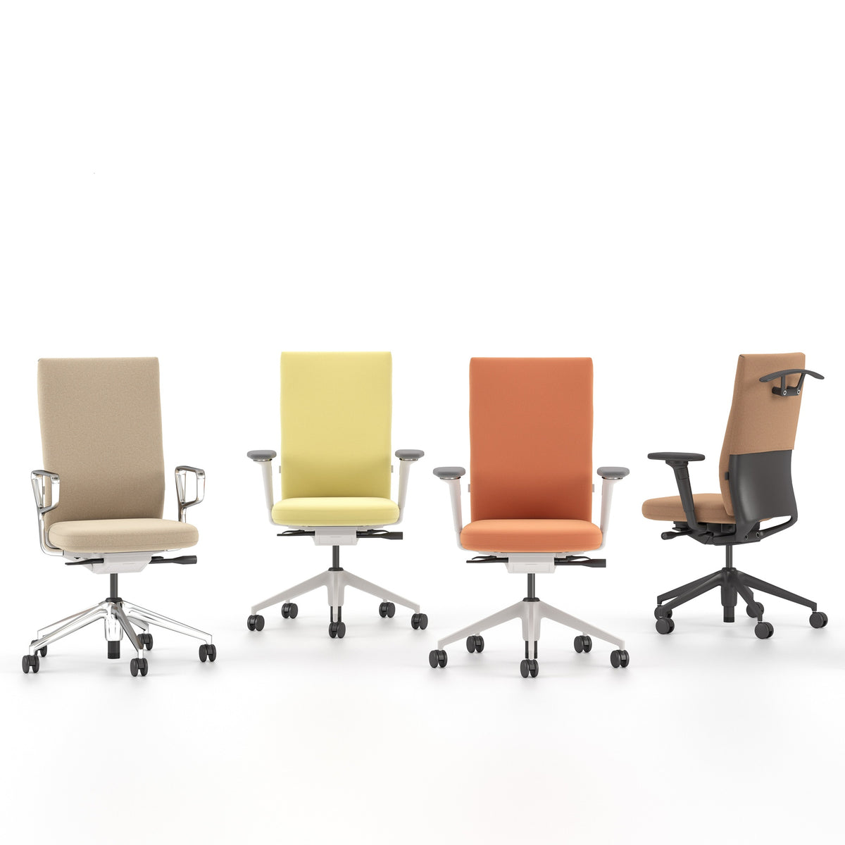 Vitra ID Soft L Bürostuhl hohe Rückenlehne gepolstert Bezug Volo