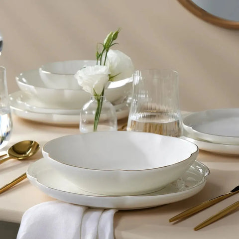 Karaca Flora Porseleinen Dinerset, 6 Persoons, 24 Delig