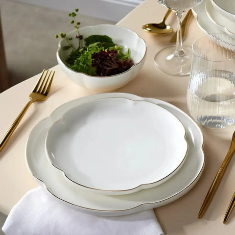 Karaca Flora Porseleinen Dinerset, 6 Persoons, 24 Delig