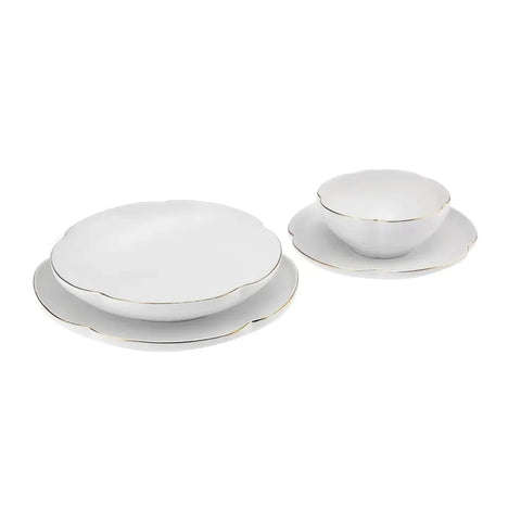 Karaca Flora Porseleinen Dinerset, 6 Persoons, 24 Delig