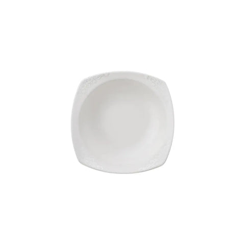 Karaca New Suha Cream 60 Delige Porseleinen Serviesset Vierkant voor 12 Personen