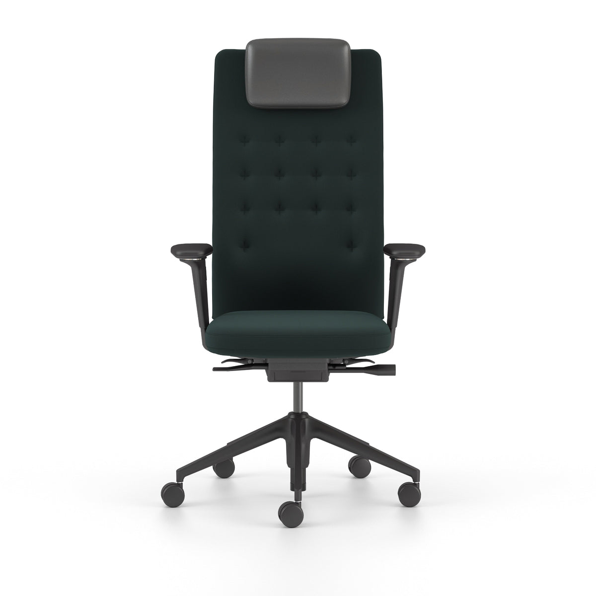 Vitra ID Trim L Bürostuhl hohe Rückenlehne mit Kopfstütze Bezug Plano