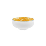 Karaca Floral Snacks Schaaltje, Geel, Rond, 10 cm