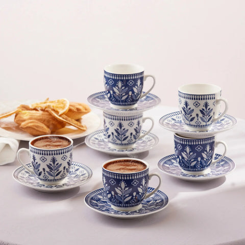 Karaca Peyker Koffiekopset voor 6 Personen, 85 ml