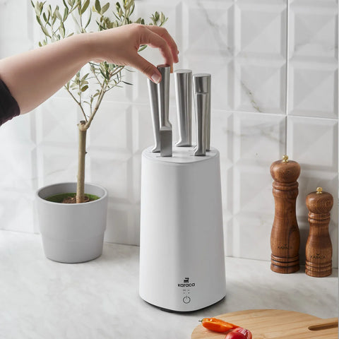 Karaca Meister Sterilisator Stand Messenset Wit