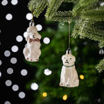 Karaca Home New Year Witte Puppies Kerstboomdecoratie Set, 4 Stukken