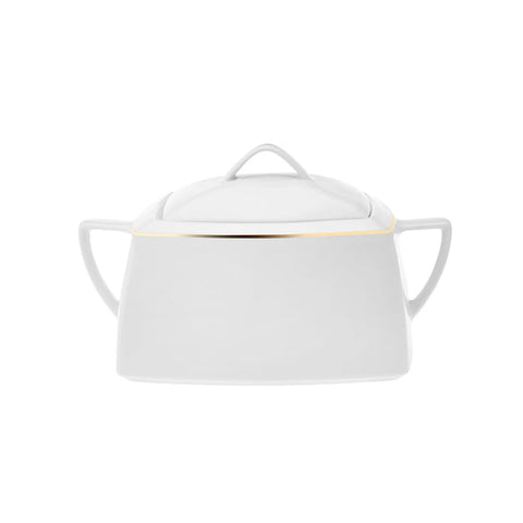 Karaca Red Carpet Collection Chiara Fine Cream 12 Persoons Servies, 60-Delig, Porselein, Goud
