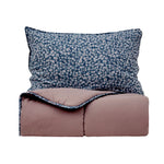 Karaca Dexie eenpersoons dekbedovertrekset, Roze, 135x200, 50x70 cm