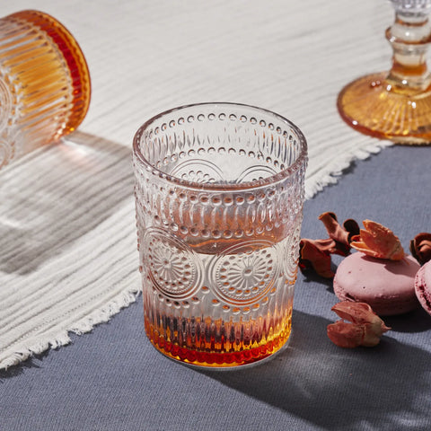 Karaca Zonnebloem Waterglas, Oranje
