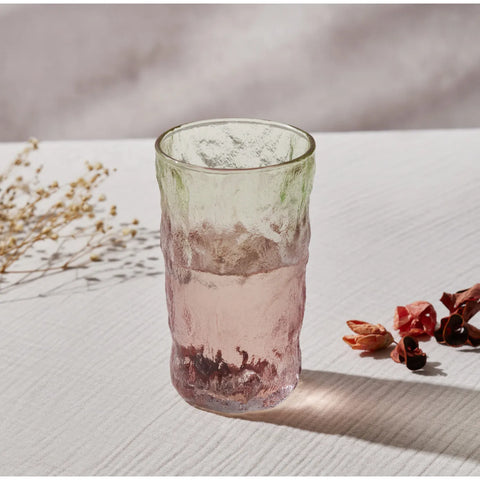 Karaca Glacier Glas, Rood Groen, 383 ml