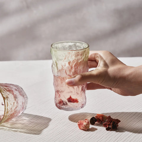 Karaca Glacier Glas, Rood Groen, 383 ml