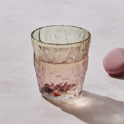 Karaca Glacier Waterglas, Rood Groen, 287 ml