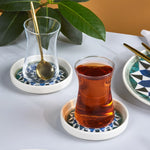 Karaca Romeinse theeset, 12-delig, keramisch