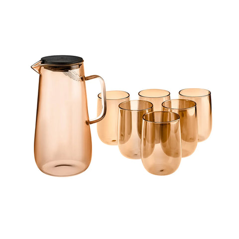 Karaca Parma Waterset, 7-Delig, Amber