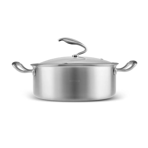 Karaca 5Ply PowerSteel 316+ Kochtopf Set, 7 Teilig