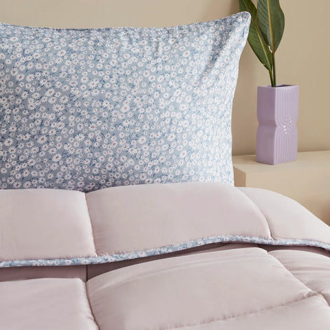 Karaca Dexie Tweepersoons Dekbedovertrekset, Roze, 200x200, 50x70 cm