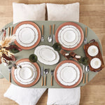 Karaca Nora 12 Persoons Servies, 74 Delig, New Generation Bone