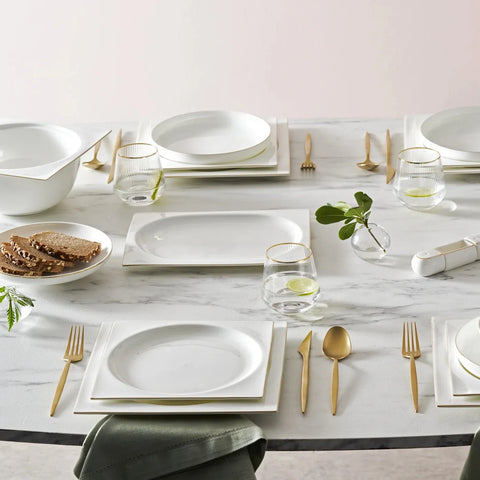 Karaca Red Carpet Collection Fine Pearl Extra Nish 12 Persoons Servies, 62-Delig, Goud