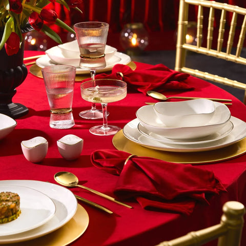 Karaca Red Carpet Collection Middle Streamline 56-delige serviesset voor 12 personen