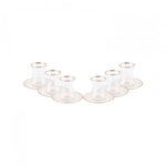 Karaca Retro theekopjesset voor 6 personen 132 ml, beige