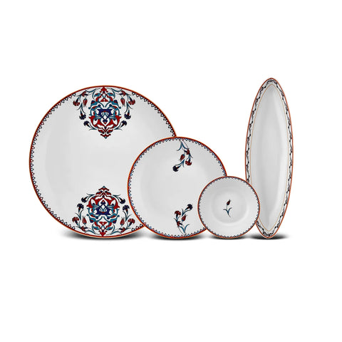 KARACA NAKKAŞ 14 PCS 6 PERSONS BREAKFAST SET