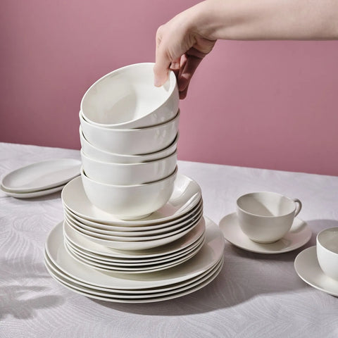Karaca Marcelo wit Servies en Ontbijt, 88-delig