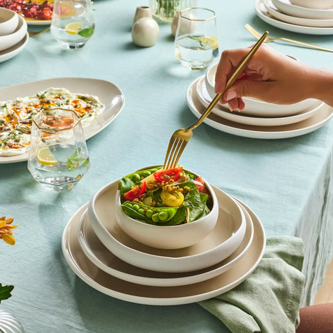 Karaca Streamline Cupid Servies voor 12 personen, 59 Delig, Stoneware