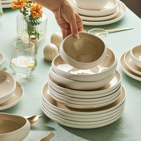 Karaca Streamline Cupid Servies voor 12 personen, 59 Delig, Stoneware