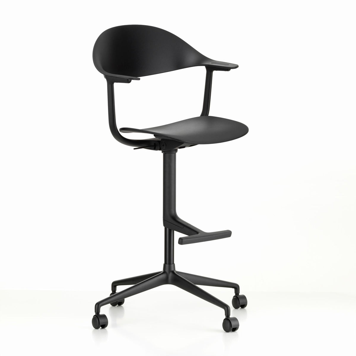 Vitra Mynt High Counterstuhl Sitz & Rücken Recycling-Kunststoff