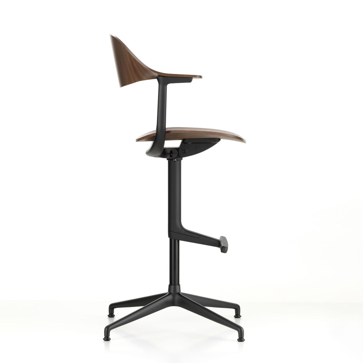 Vitra Mynt High Counterstuhl Plywood Sitz & Rücken Formsperrholz