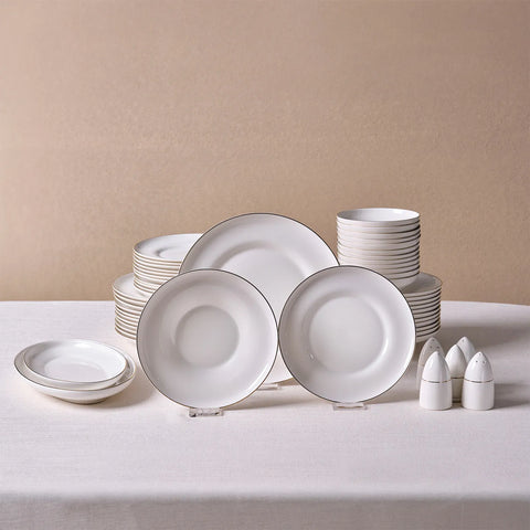 Karaca Streamline Nefeli Gold 12-Persoons Servies, 56-Delig