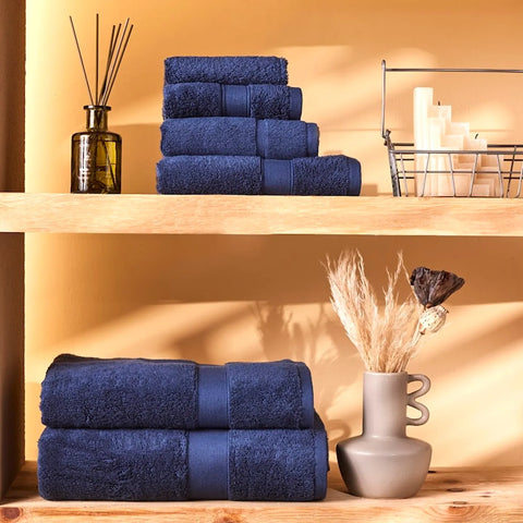 KARACA JOEY NAVY EGYPTIAN COTTON WASHCLOTH 16X22