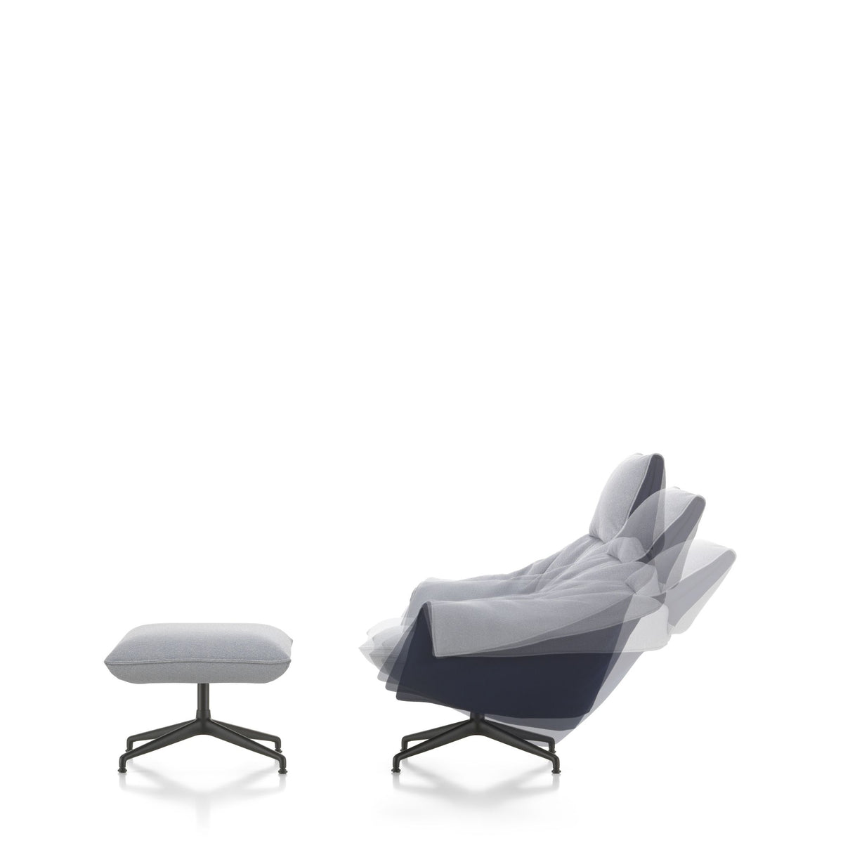 Vitra Bascule Highback Lounge Chair & Ottoman Relax-Sessel & Hocker