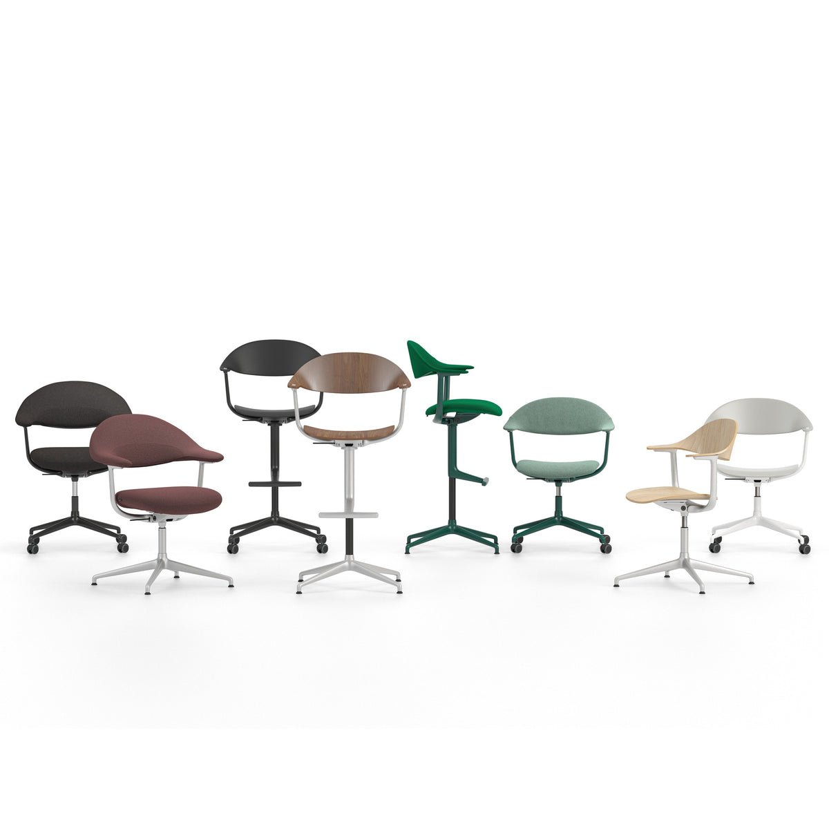 Vitra Mynt Bürostuhl Sitz & Rücken Recycling-Kunststoff