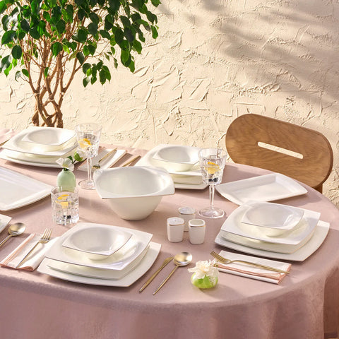 Karaca Dara Gold Fine Pearl 12 Persoons Servies, 58-Delig
