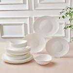 Karaca White Pure Opal Glazen Serviesset, 24-delig voor 6 personen