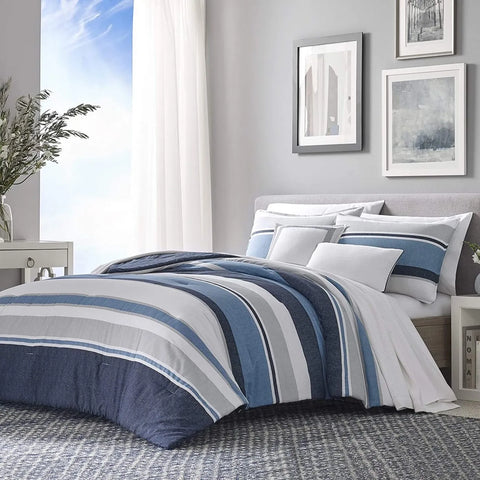 Nautica Westport tweepersoons dekbedovertrekset, 200x200, 2x80x80