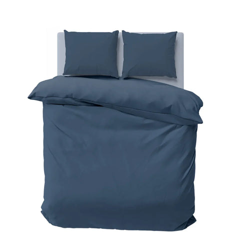 Nautica Solid Double Indigo Dekbedovertrekset, 200x200, 2x80x80