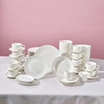 Karaca Marcelo White Dinnerware and Breakfast Set, 88 Piece
