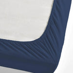 Nautica Jersey Hoeslaken, Marineblauw, 100x200cm