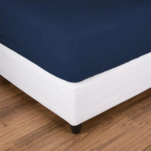Nautica Jersey Fitted Sheet, Navy Blue, 180x200 cm