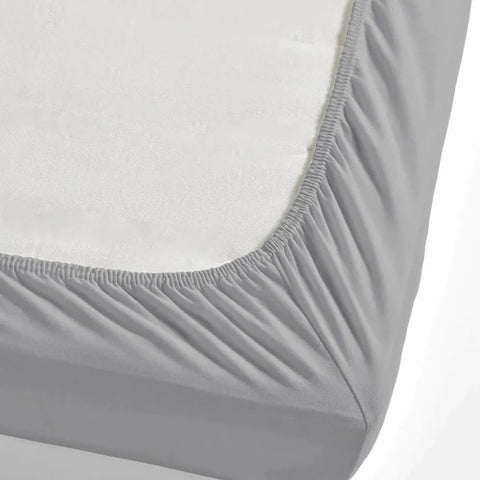 Nautica Jersey Hoeslaken, Zilvergrijs, 100x200cm