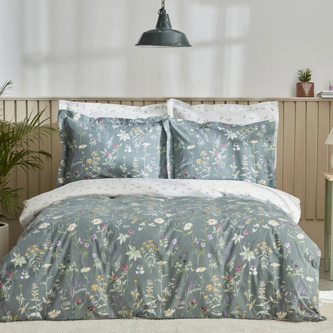 Karaca Home Evergreen tweepersoons dekbedovertrekset, groen