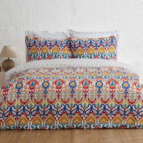 Karaca Home Sarah anderson lionel eenpersoons dekbedovertrekset blauw