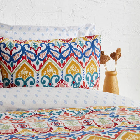 Karaca Home Sarah anderson lionel eenpersoons dekbedovertrekset blauw