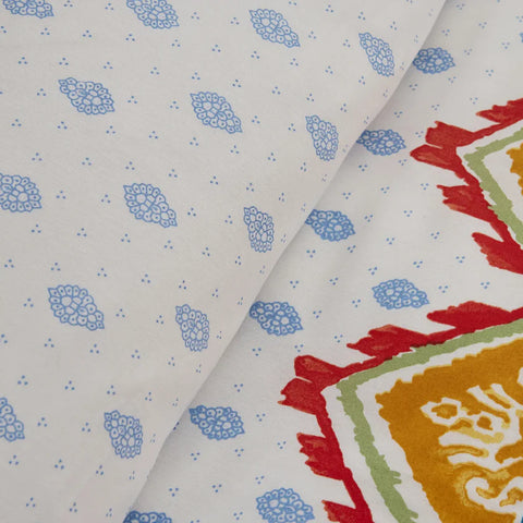 Karaca Home Sarah anderson lionel eenpersoons dekbedovertrekset blauw