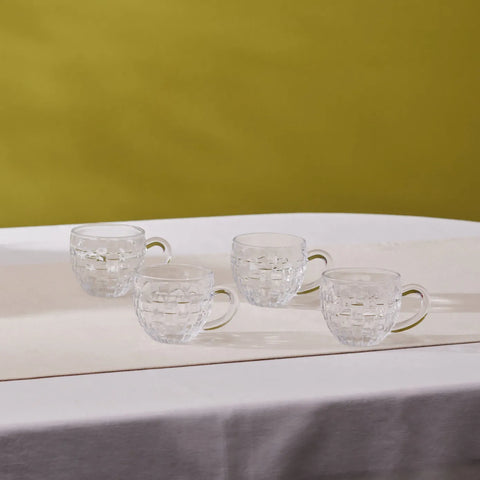 Karaca Emel 4-Personen Glazen Theekop, 180 ml