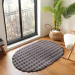Kaşmir Halı 7/24 Cosy Premium Bubble Anthracite Oval 80x150 cm